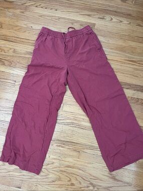 Linen blend pants
